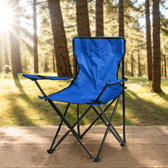 Silla Plegable de Camping con Reposabrazos y Portavasos | 20.4inx20.47inx32.28in VC53888 5413