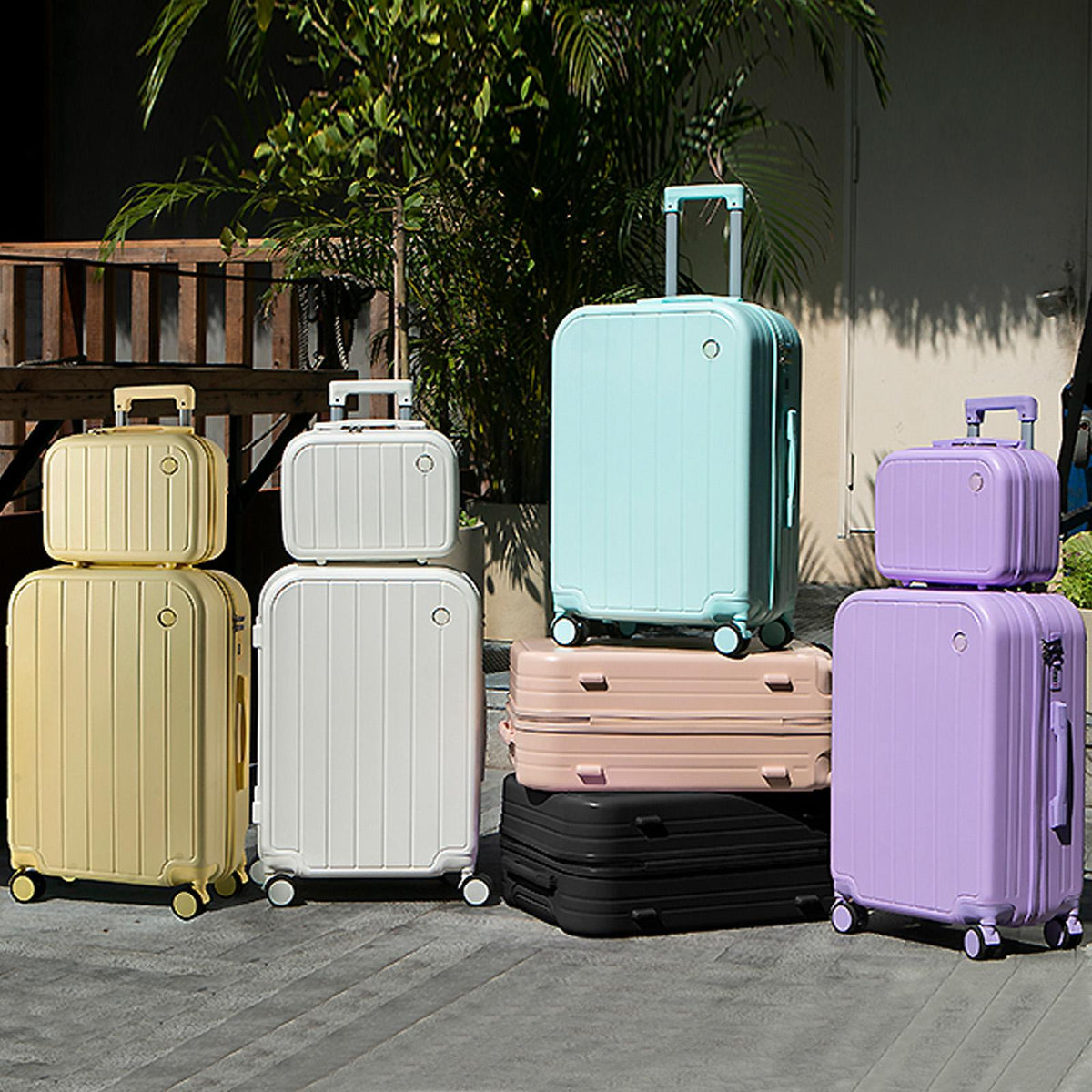 LG6126 Maletas de 3 Piezas S7 STAR, Incluye Maletas de Alta Gama, Maletas Rígidas de ABS, Resistentes a Arañazos e Impactos, Maletas Ligeras con Ruedas Giratorias, Elegantes y Perfectas para Viajes de Negocios y Vacaciones