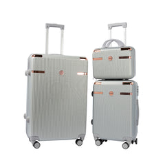 Juego de Maletas Texturizadas con Ruedas Giratorias – Set de 3 Piezas LG6160
