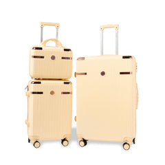 Juego de Maletas Texturizadas con Ruedas Giratorias – Set de 3 Piezas LG6160
