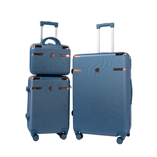 Juego de Maletas Texturizadas con Ruedas Giratorias – Set de 3 Piezas LG6160