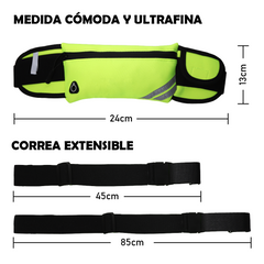 Riñonera deportiva en colores negro / naranja / verde hierba / azul celeste / fucsia / gris TS61474