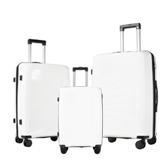 Juego de 3 Maletas Rígidas 20/24/28 pulgadas – Policarbonato, ABS y PP, Equipaje de Cabina con 4 Ruedas, Maletas de Moda Resistentes para Viajes LG5742