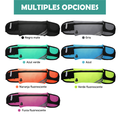 Riñonera deportiva en colores negro / naranja / verde hierba / azul celeste / fucsia / gris TS61474