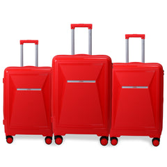 Juego de Maletas Ligeras con Diseño Geométrico – Set de 3 Piezas LG6170 LG6171