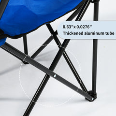 Silla Plegable de Camping con Reposabrazos y Portavasos | 20.4inx20.47inx32.28in VC53888 5413