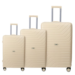 Juego de Maletas Rígidas con Diseño en V – Set de 3 Piezas LG6168 LG6169
