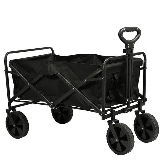 Carro Plegable de Camping de 8 Pulgadas-Negro VC53949