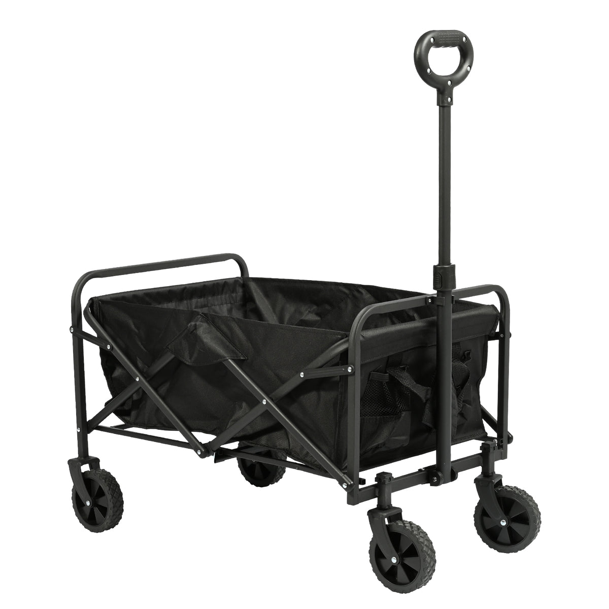 Carro Plegable de Camping con Ruedas Giratorias y Mango Ajustable – 330 lbs de Carga VC53945