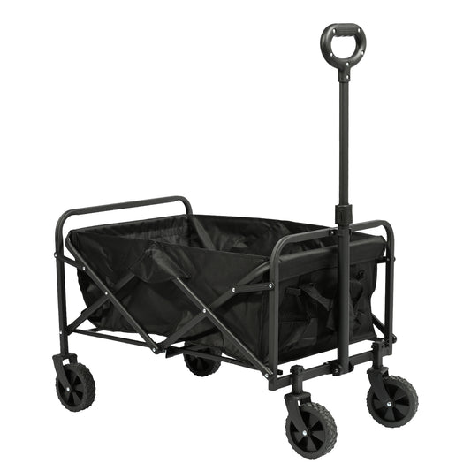 Carro Plegable de Camping con Ruedas Giratorias y Mango Ajustable – 330 lbs de Carga VC53945