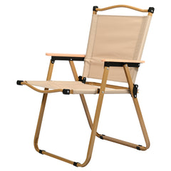 VC5390 Silla Plegable de Camping con Reposabrazos de Madera – Estilo Minimalista