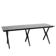 Mesa Plegable de Camping de Aluminio Negra Grande (116×60×41cm) VC53915