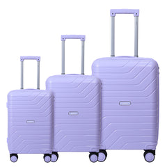 Juego de Maletas Rígidas con Diseño en V – Set de 3 Piezas LG6168 LG6169