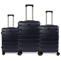 Juego de 3 Maletas de Viaje ABS con 4 Ruedas Giratorias y Cerradura de Combinación – Ligeras, Resistentes y Perfectas para Viajes LG6129