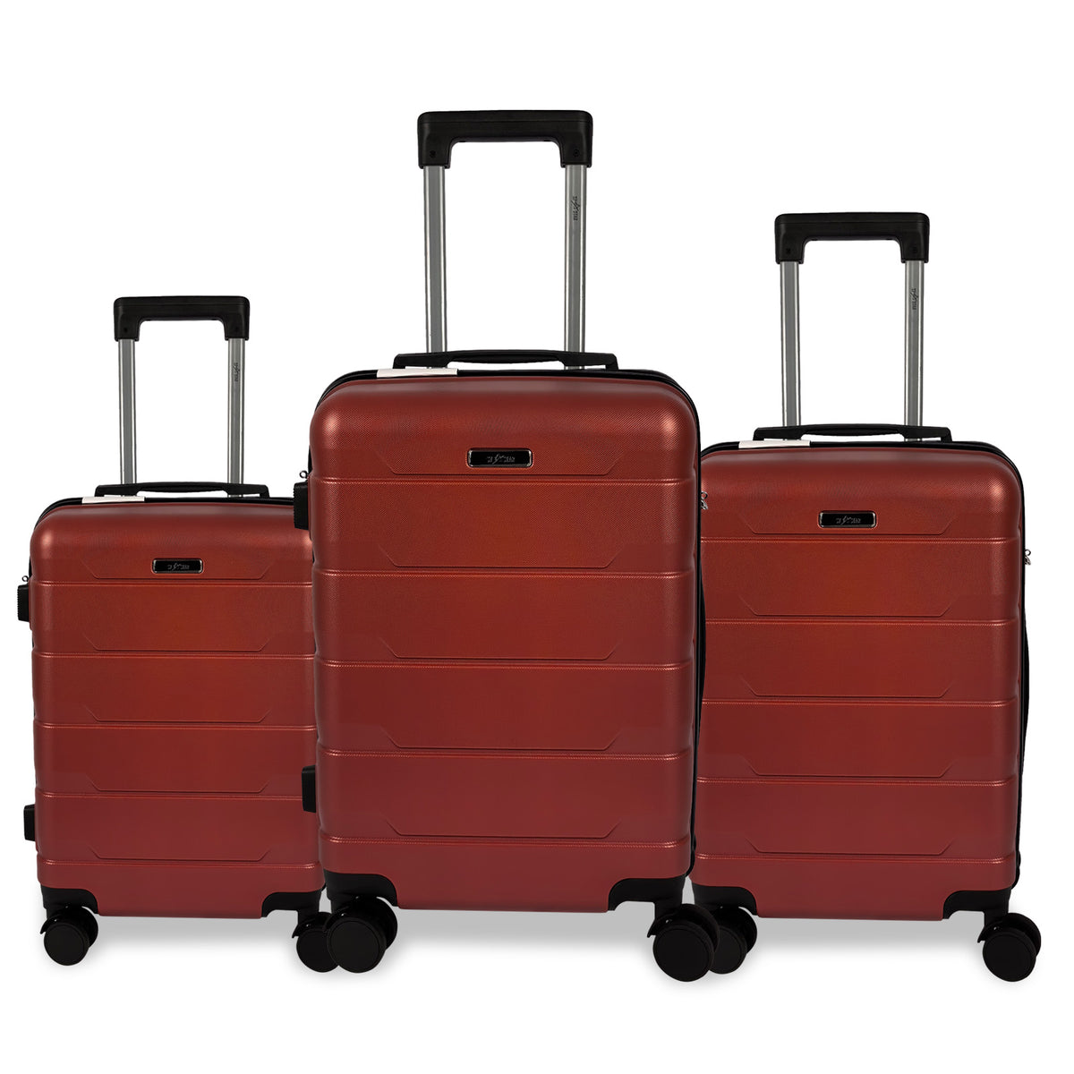 Juego de 3 Maletas de Viaje ABS con 4 Ruedas Giratorias y Cerradura de Combinación – Ligeras, Resistentes y Perfectas para Viajes LG6129