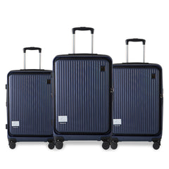 Set de 3 Maletas Premium de Cabina con Apertura Frontal, Cuerpo de ABS, Ruedas Giratorias, Cierre Seguro LG6178 LG61779