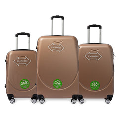 Juego de 3 Maletas de Viaje en Colores Modernos LG6079 LG6080