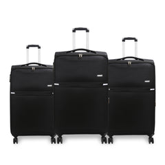 Juego de Maletas de Tela Expandibles con Ruedas Giratorias - 3 Piezas LG6132