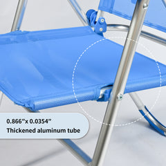 Silla de Playa Alta Reclinable con Almohada VC5388 VC5412