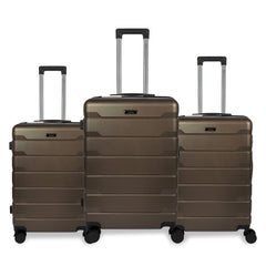 Juego de 3 Maletas de Viaje ABS con 4 Ruedas Giratorias y Cerradura de Combinación – Ligeras, Resistentes y Perfectas para Viajes LG6129