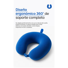 Almohada cervical en forma de U para viaje – Azul Real 53020