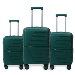 Juego de Maletas de Viaje – Set de 3 Piezas con Candado TSA y Ruedas 360° LG6174