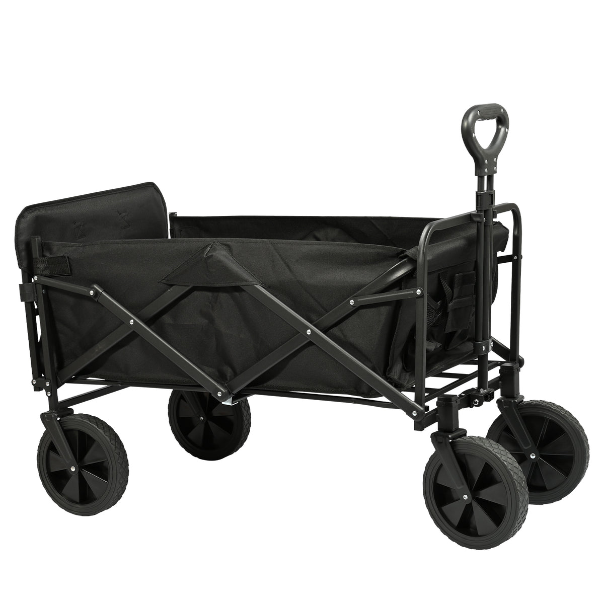 VC53952 Carro Plegable de Camping con Ruedas de 8”-Negro