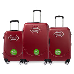 Juego de 3 Maletas de Viaje en Colores Modernos LG6079 LG6080