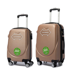 Juego de 2 Maletas de Viaje en Colores Modernos LG6082 LG6083