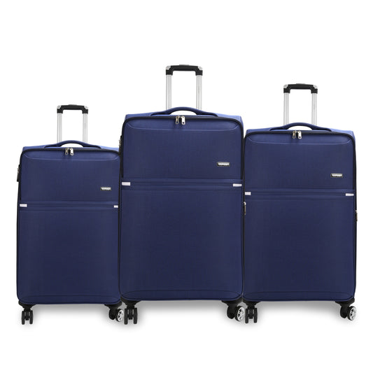 Juego de Maletas de Tela Expandibles con Ruedas Giratorias - 3 Piezas LG6132