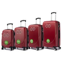 Juego de 4 Maletas de Viaje en Colores Modernos LG6080 LG6081