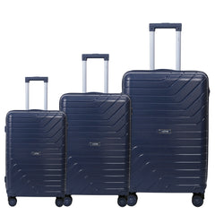 Juego de Maletas Rígidas con Diseño en V – Set de 3 Piezas LG6168 LG6169
