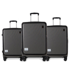 Set de 3 Maletas Premium de Cabina con Apertura Frontal, Cuerpo de ABS, Ruedas Giratorias, Cierre Seguro LG6178 LG61779