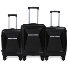 Juego de Maletas Ligeras con Diseño Geométrico – Set de 3 Piezas LG6170 LG6171