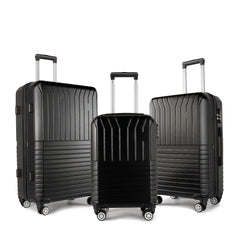 Set de 3 Maletas de Material ABS (20/24/28”), Resistentes a Arañazos e Impactos, con Ruedas Giratorias para un Viaje de Negocios Fácil LG5726