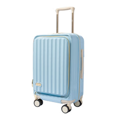 Maleta de Cabina 20 Pulgadas (55x37x23 cm), Expandible, ABS+PC, Equipaje de Mano Rígido y Ligero con 4 Ruedas Dobles Giratorias 360° y Cerradura TSA LG619