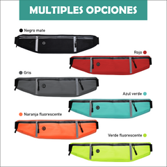 Riñonera deportiva negro / gris oscuro / azul cielo / rojo / verde menta / rosa TS61480