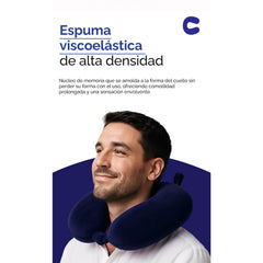 Almohada cervical en forma de U para viaje – Azul 55175Marino
