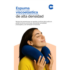 Almohada cervical en forma de U para viaje – Azul Real 53020