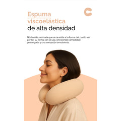 Almohada cervical en forma de U para viaje - Color Carne 53021