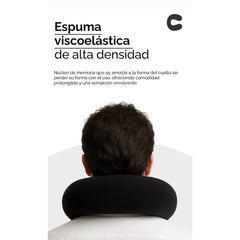 Almohada cervical en forma de U para viaje – Negro 55174
