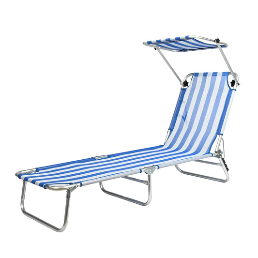 Tumbona de Playa con Toldo Reclinable VC53889