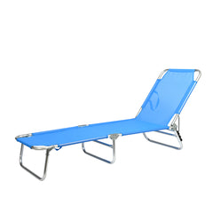 Tumbona Reclinable de Playa de Aluminio con Respaldo Ajustable VC5413