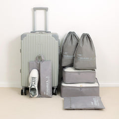 LG61082 S7 STAR Set de 6 Piezas: Bolsa de Almacenamiento de Viaje con Bolsa de Zapatos Independiente – Gran Capacidad, Impermeable, Ideal para Deporte, Mudanzas y Estudios en el Extranjero