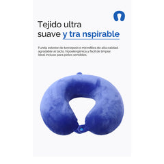 Almohada cervical en forma de U para viaje – Azul Real 53020