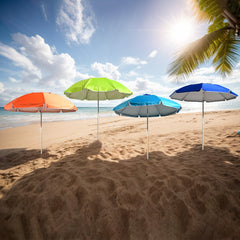 Sombrilla de playa giratoria de aleación de zinc premium, lisa, transpirable y de color sólido VC5397 5398