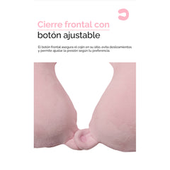 Almohada cervical en forma de U para viaje – Rosa Claro 55178