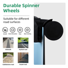 Juego de 3 Maletas Rígidas con Bolsillo Frontal – 20/24/28 pulgadas, Equipaje de Mano Ajustable con Ruedas 360°, Maletas Resistentes de Gran Capacidad LG6191 LG6190