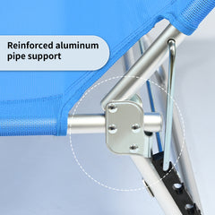 Tumbona Reclinable de Playa de Aluminio con Respaldo Ajustable VC5413