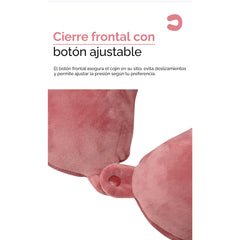 Almohada cervical en forma de U para viaje – Rojo Piel 53022